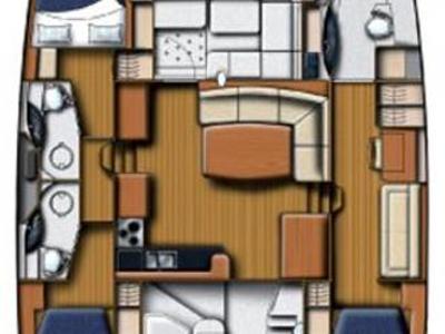 Floor plan of Boomer, a Leopard 44 catamaran at Seychelles, Eden Island Marina, Seychelles