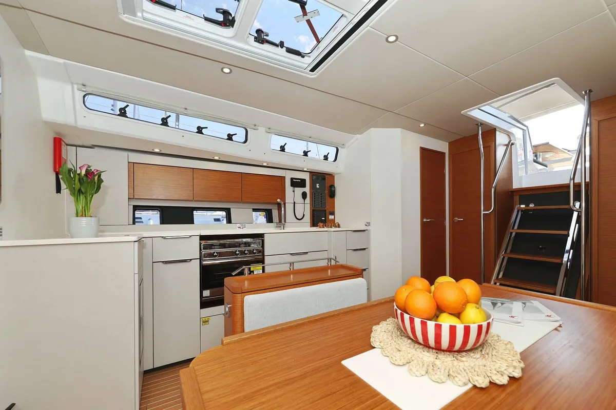 Private Dancer, a Hanse Yachts Hanse 460 sailboat at Grad Šibenik, Croatia