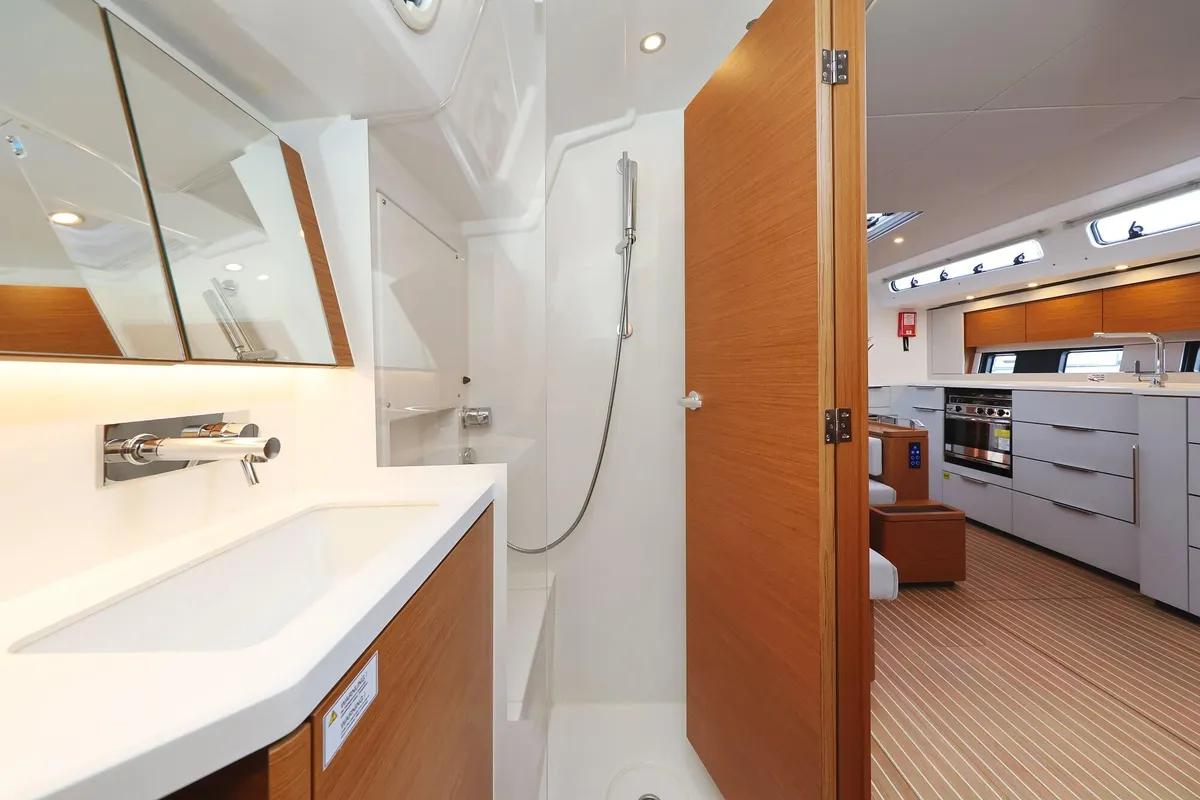 Private Dancer, a Hanse Yachts Hanse 460 sailboat at Grad Šibenik, Croatia