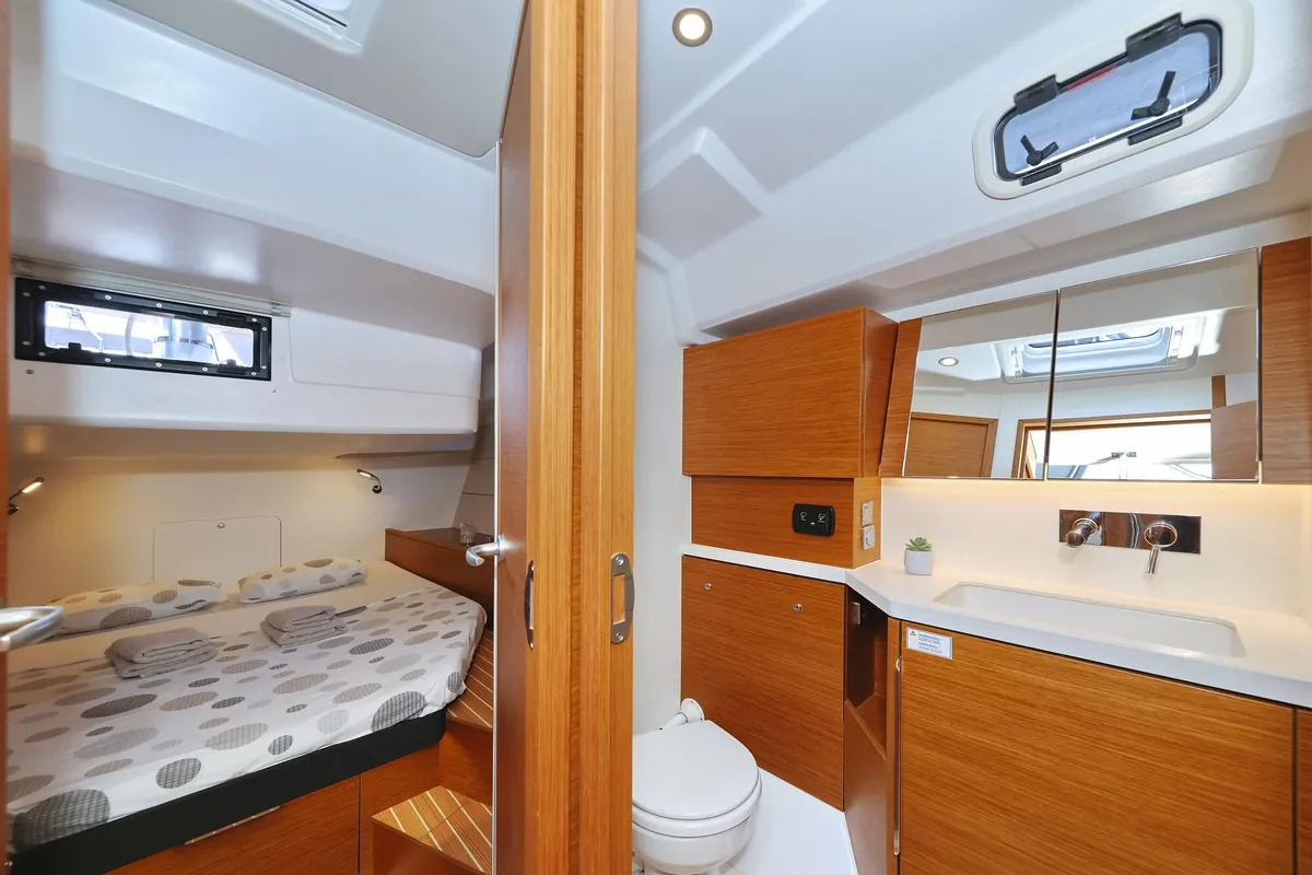 Private Dancer, a Hanse Yachts Hanse 460 sailboat at Grad Šibenik, Croatia