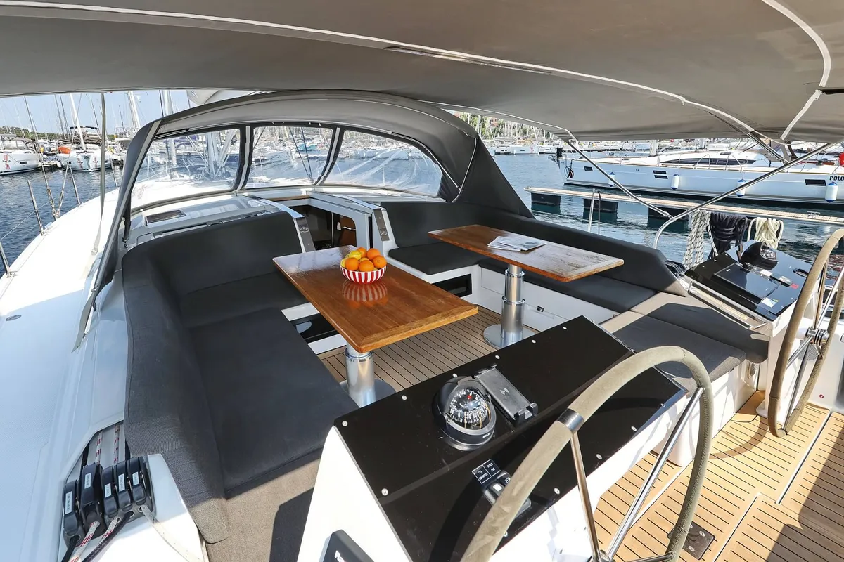 Private Dancer, a Hanse Yachts Hanse 460 sailboat at Grad Šibenik, Croatia