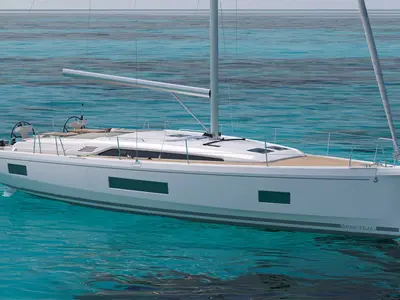 ARENA, a Beneteau Oceanis 47 sailboat at Kos, Greece