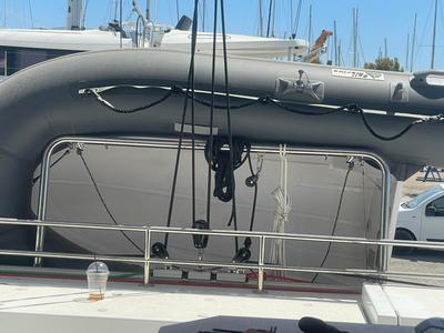 Salon of Mareluna (Pax 10), a Bali Catsmart catamaran at Municipal Unit of Lefkada, Greece