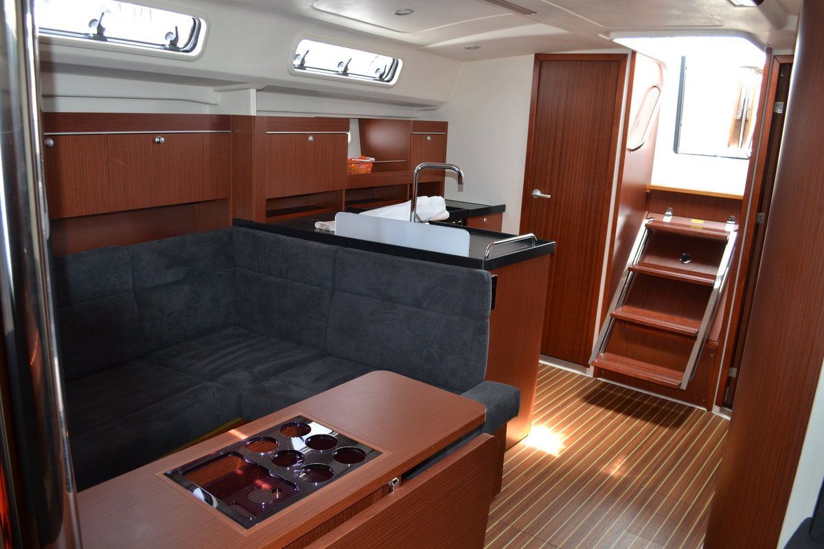 Salon of Vega, a Hanse Yachts Hanse 415 sailboat at Općina Sukošan, Croatia