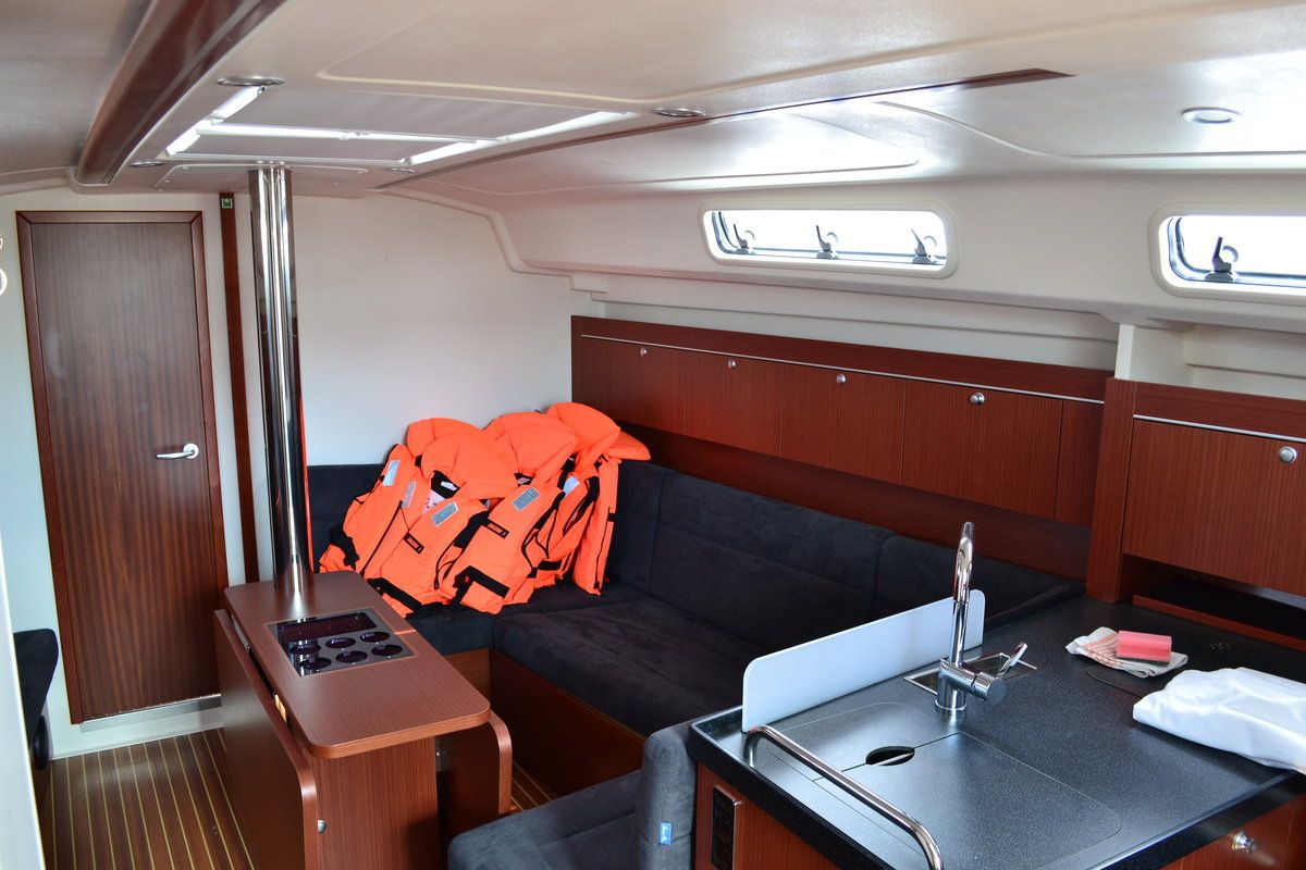 Salon of Vega, a Hanse Yachts Hanse 415 sailboat at Općina Sukošan, Croatia