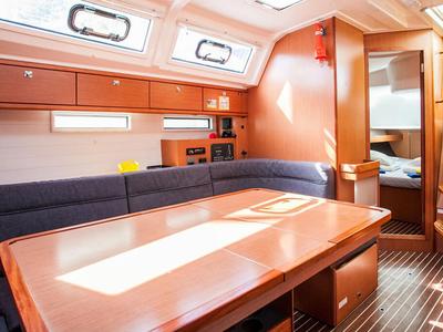 Salon of Amore, a Bavaria Cruiser 46 sailboat at Municipal Unit of Lefkada, Greece