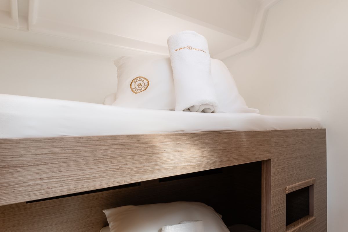Cabin on White Pearl, a Hanse Yachts Hanse 460 sailboat at Grad Šibenik, Croatia