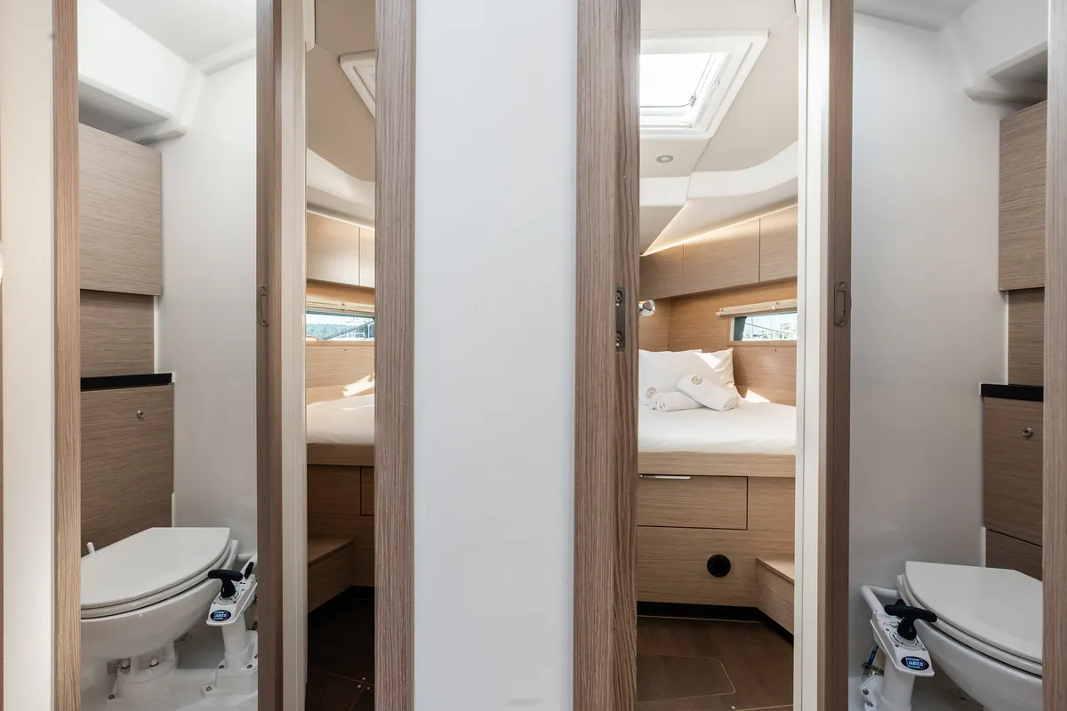 Cabin on White Pearl, a Hanse Yachts Hanse 460 sailboat at Grad Šibenik, Croatia
