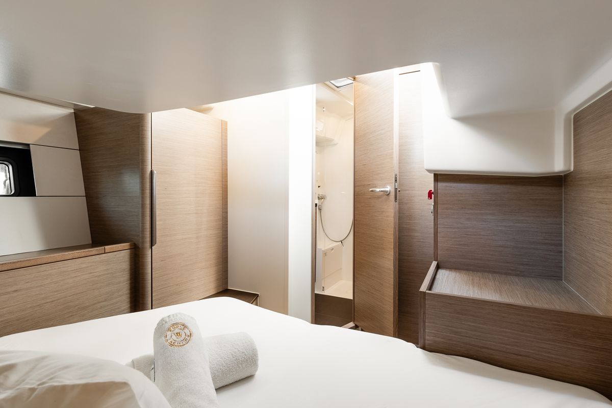 Cabin on White Pearl, a Hanse Yachts Hanse 460 sailboat at Grad Šibenik, Croatia
