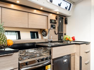 Galley of White Pearl, a Hanse Yachts Hanse 460 sailboat at Grad Šibenik, Croatia