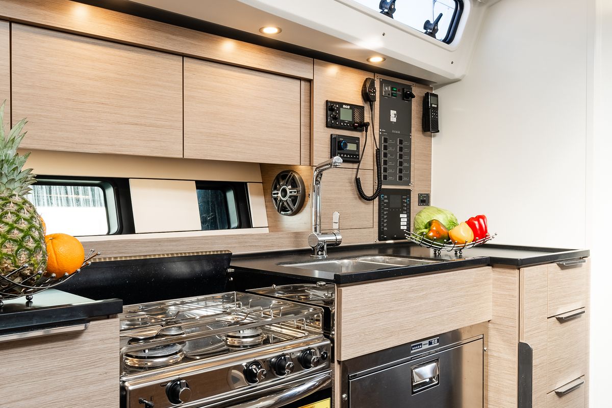 Galley of White Pearl, a Hanse Yachts Hanse 460 sailboat at Grad Šibenik, Croatia