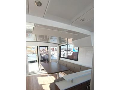 Salon of Fika, a Bali Catspace catamaran at Nettuno, Italy