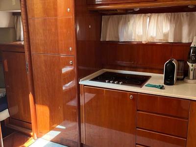 Galley of Ludos, a Gulet Conam 58S motorboat at Tropea, Italy