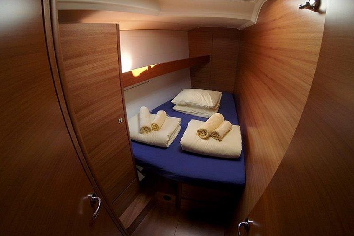 Cabin on Private dancer II, a Dufour 460 GL sailboat at Grad Šibenik, Croatia