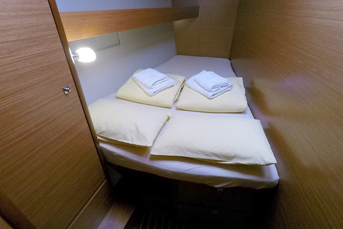 Cabin on Private dancer II, a Dufour 460 GL sailboat at Grad Šibenik, Croatia