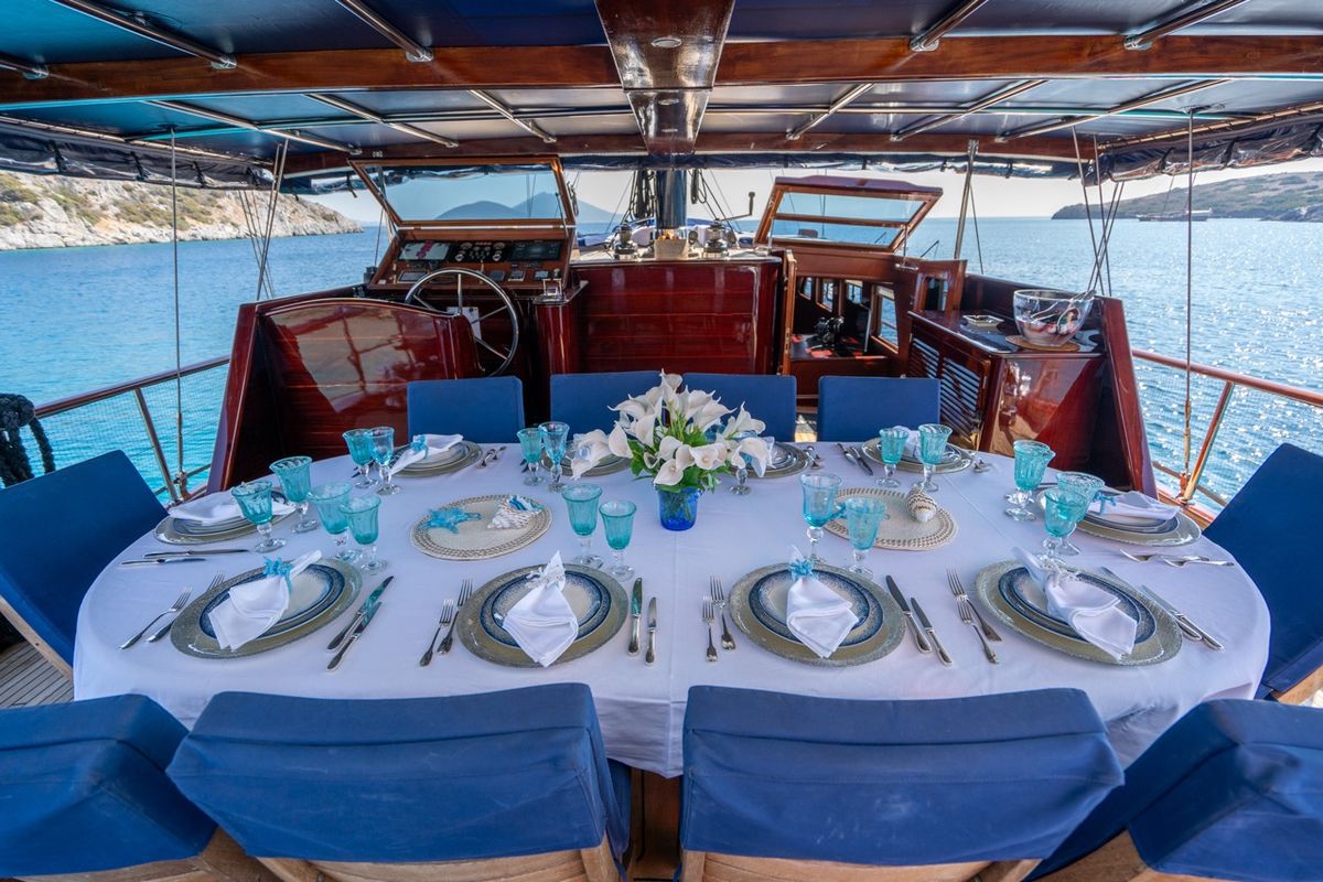 Deck of Capricorn 1, a Custom Made Capricorn 1 yacht at Lavreotiki Municipal Unit, Greece