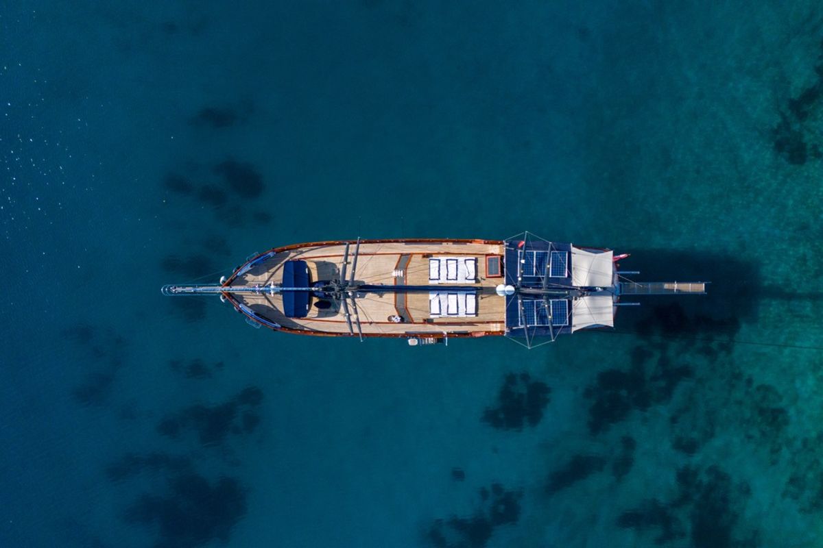 Exterior view of Capricorn 1, a Custom Made Capricorn 1 yacht at Lavreotiki Municipal Unit, Greece