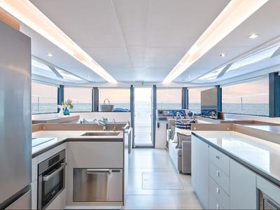 Galley of Premium, a Leopard 46PC catamaran at Cogolin, France