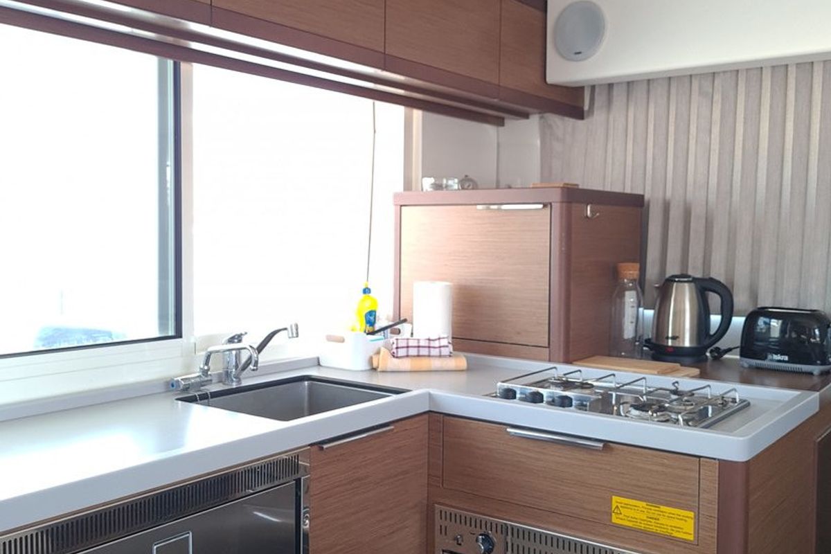 Galley of Sailing Point, a Lagoon 40 catamaran at Split, Croatia