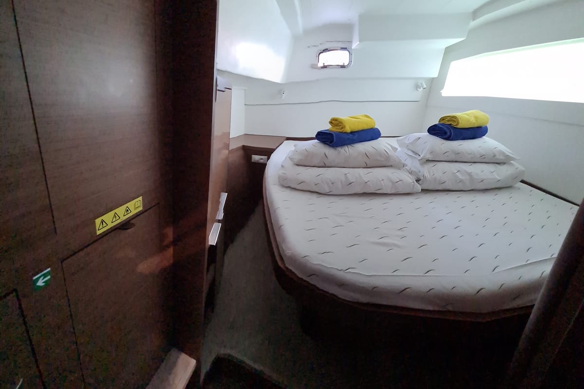 Cabin on Sailing Point, a Lagoon 40 catamaran at Split, Croatia