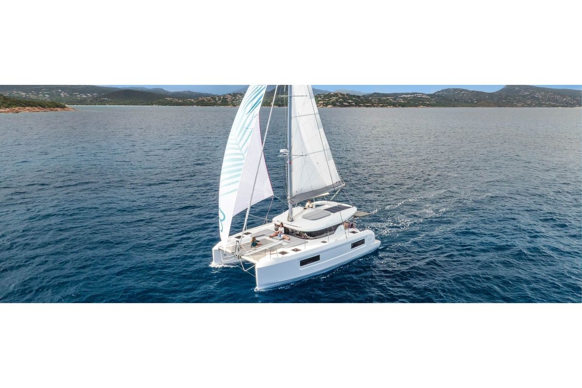 Exterior view of New 2026, a Lagoon 38 catamaran at Capo d'Orlando, Italy