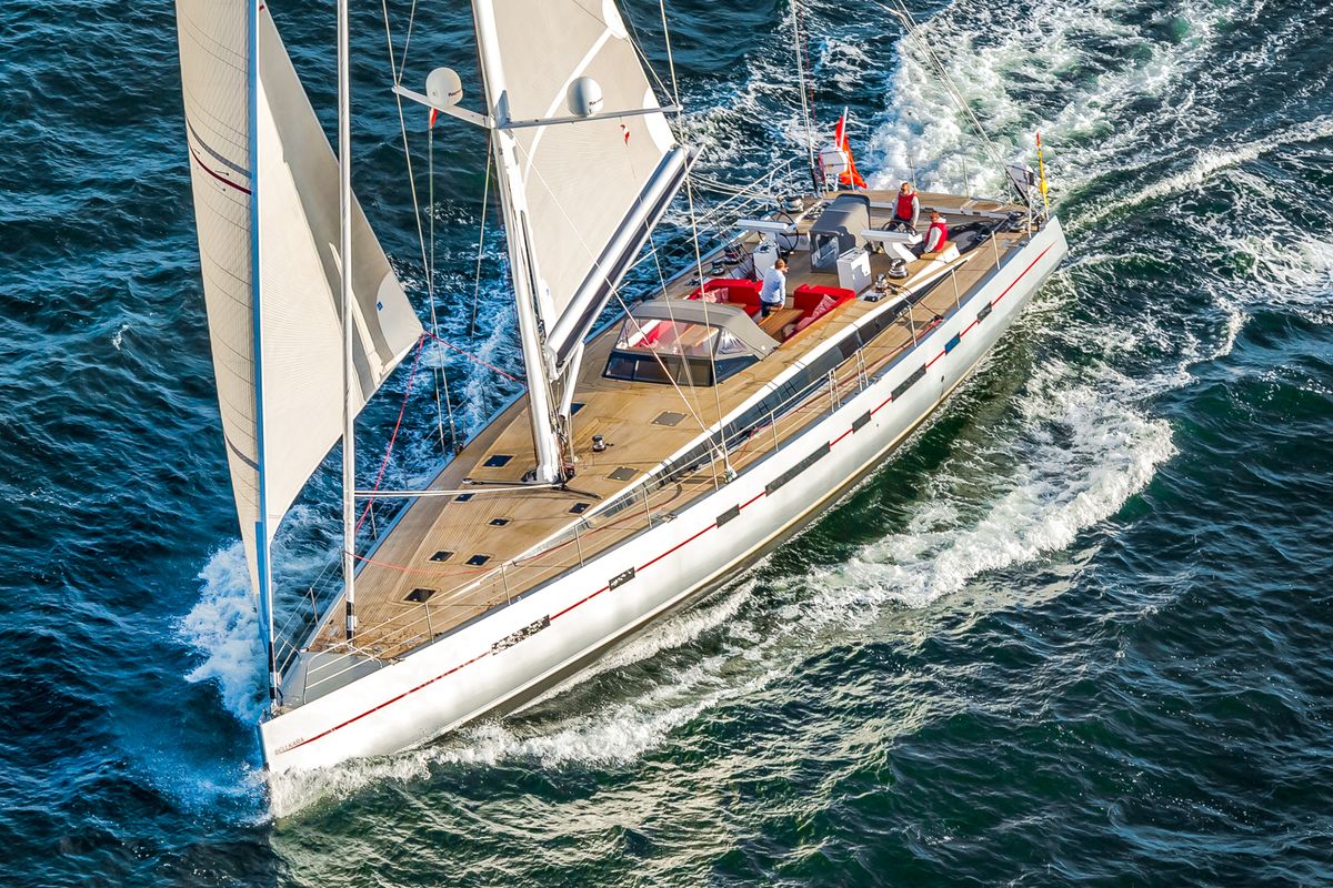 Exterior view of Bellkara, a Gulet Sail boat sailboat at Seget Donji, Croatia