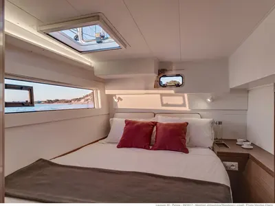 Cabin on Bye Bye, a Lagoon 40 catamaran at Primošten, Croatia