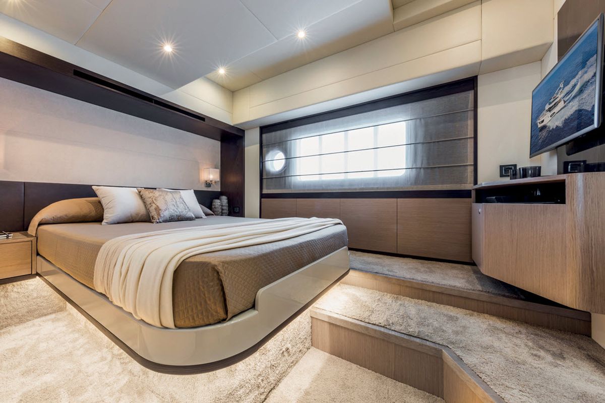 Cabin on MY WAY, a Absolute Yachts Navetta 48 motorboat at Općina Rogoznica, Croatia