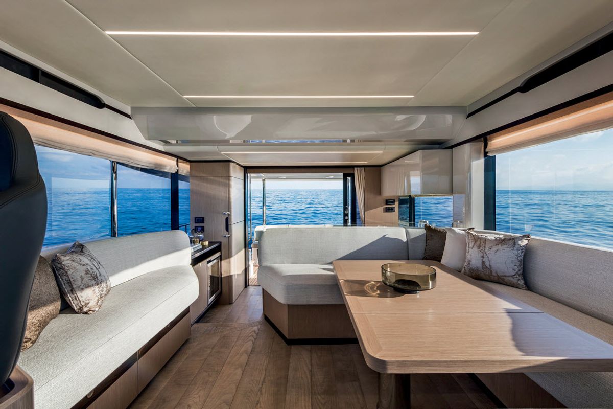 Salon of MY WAY, a Absolute Yachts Navetta 48 motorboat at Općina Rogoznica, Croatia