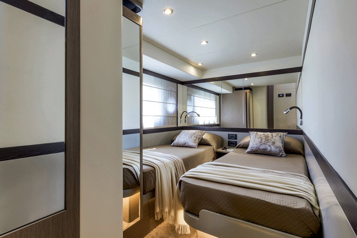 Cabin on MY WAY, a Absolute Yachts Navetta 48 motorboat at Općina Rogoznica, Croatia