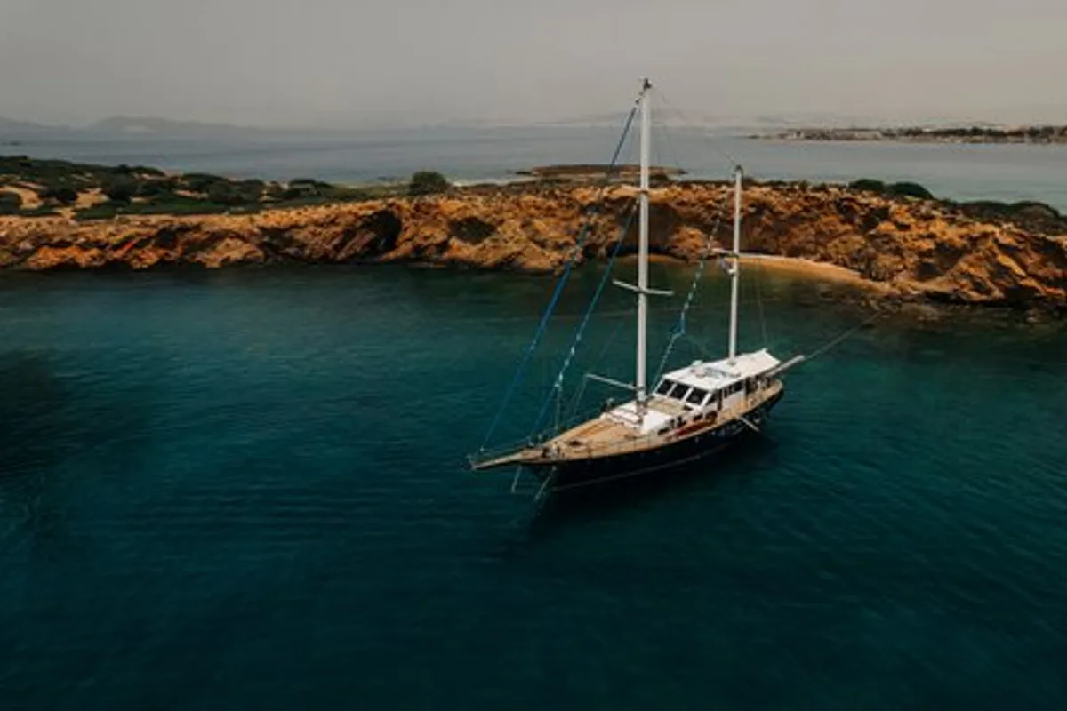 Exterior view of Anemos & Almyra, a Mariner Don 17 Ltd Anemos & Almyra yacht at Saranda, Albania