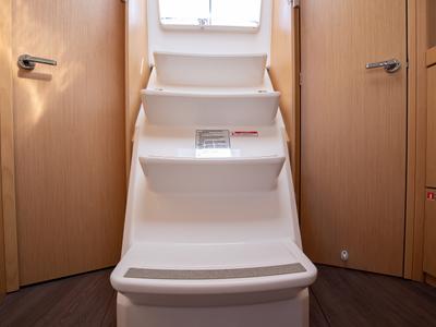 Salon of Levante, a Beneteau Oceanis 35.1 sailboat at Tonnarella, Italy