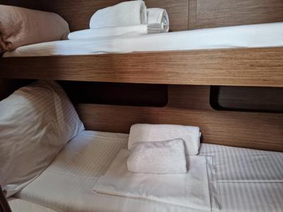 Cabin on Athanasia, a Beneteau Oceanis 46.1 sailboat at Athens, Greece