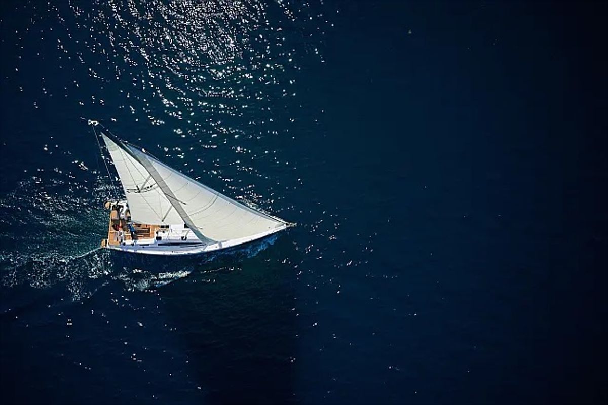 Exterior view of Epetion, a Elan Impression 50.1 sailboat at Grad Trogir, Croatia