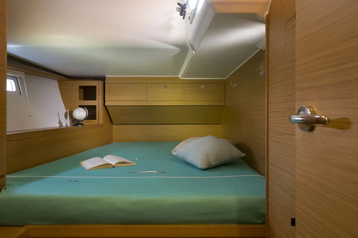 Cabin on Santa Maria Novella, a Dufour 520 GL - 4. cab sailboat at Cecina, Italy