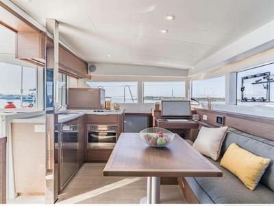 Salon of Providence, a Lagoon 400 S2 catamaran at Pointe-à-Pitre, France