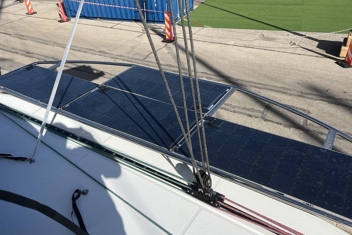 Voyager, a Lagoon 46 catamaran at Palma de Mallorca, Spain