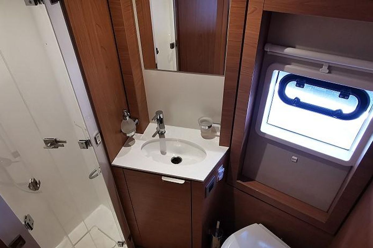 Head on Kos 44.1, a Bali 4.4 catamaran at Athens, Greece