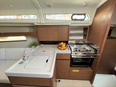 Galley of Rookie, a Beneteau Oceanis 34.1 sailboat at Split, Croatia