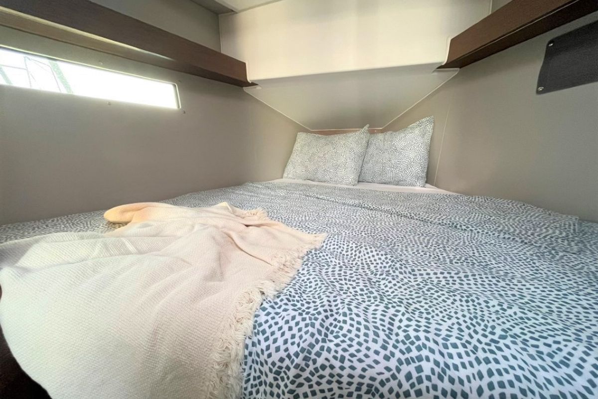 Cabin on Rookie, a Beneteau Oceanis 34.1 sailboat at Split, Croatia