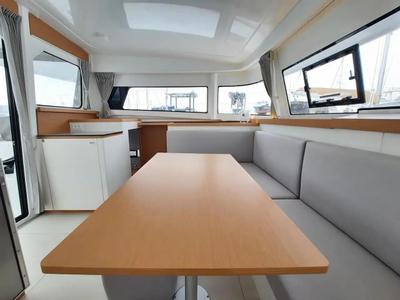 Salon of Mara’amu, a Excess 11 catamaran at Papeete, France