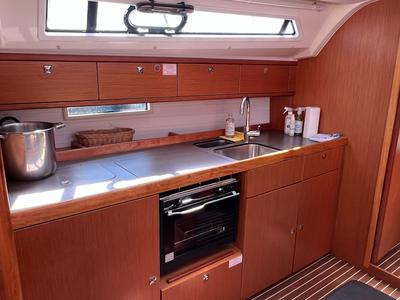 Galley of Enja, a Bavaria Cruiser 41 sailboat at Grad Kaštela, Croatia