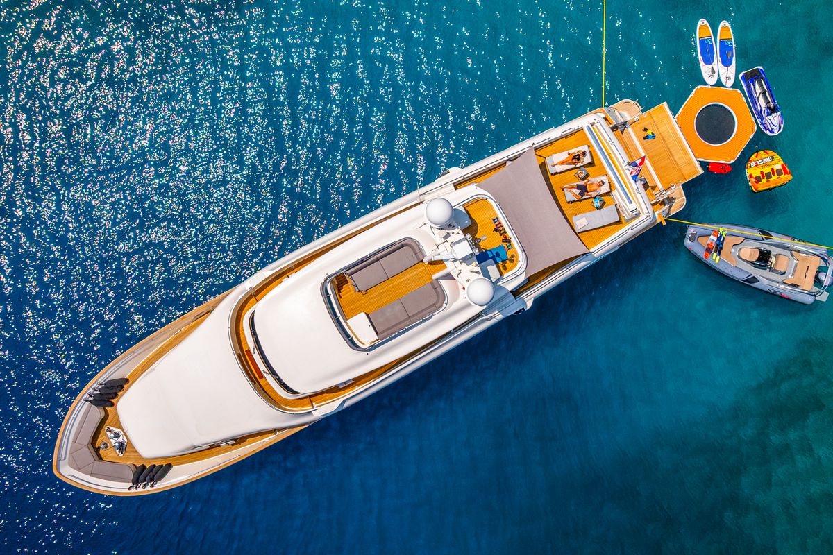 Exterior view of Klobuk, a Gulet Motoryacht yacht at Grad Kaštela, Croatia