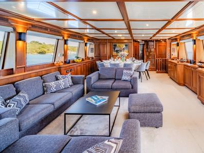 Salon of Klobuk, a Gulet Motoryacht yacht at Grad Kaštela, Croatia