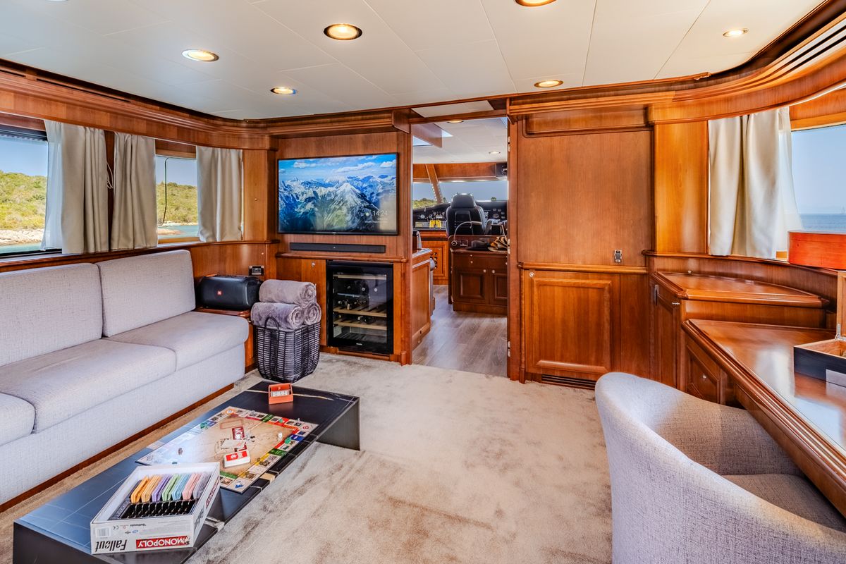 Salon of Klobuk, a Gulet Motoryacht yacht at Grad Kaštela, Croatia
