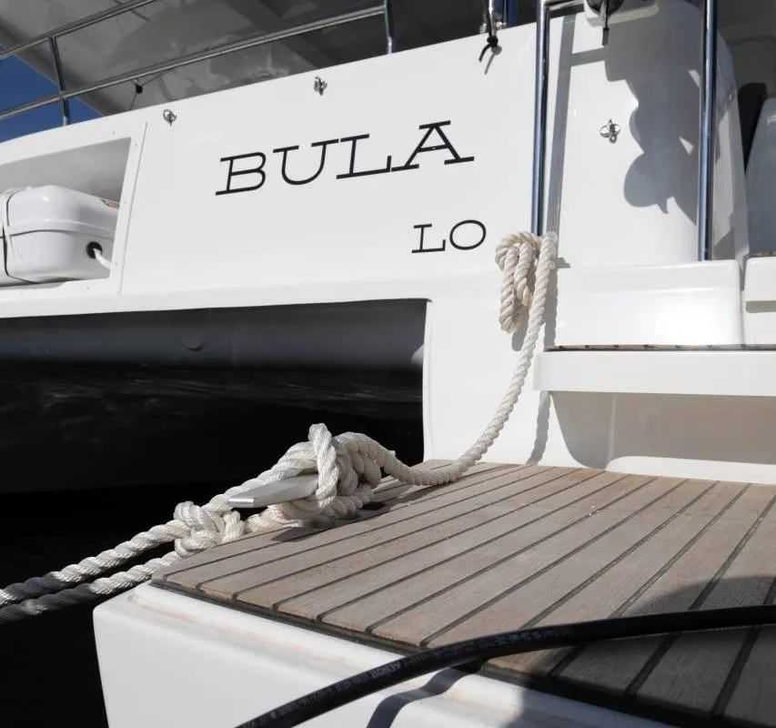 Bula, a Lagoon Lagoon 46 catamaran at Bonifacio / Bunifaziu, France