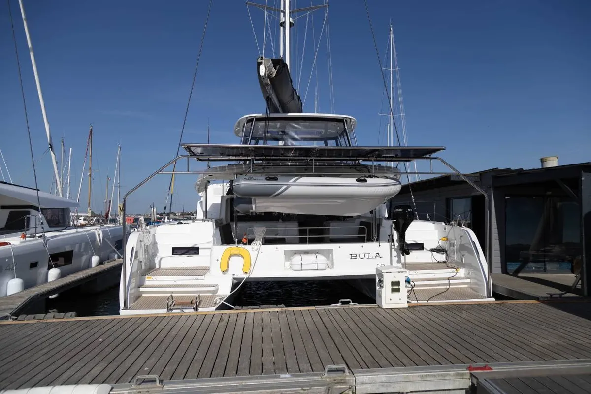 Bula, a Lagoon Lagoon 46 catamaran at Bonifacio / Bunifaziu, France
