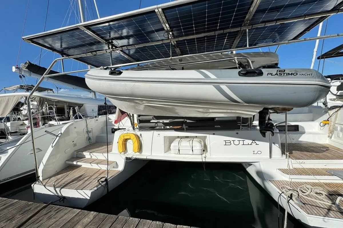 Bula, a Lagoon Lagoon 46 catamaran at Bonifacio / Bunifaziu, France