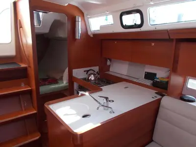 Moonsail, a Dufour Dufour 350 Adventure sailboat at Marsala, Italy