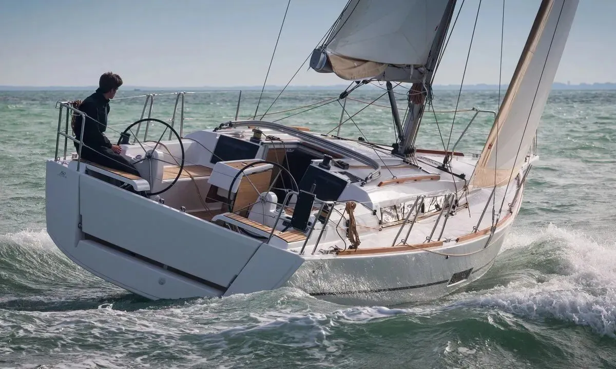Moonsail, a Dufour Dufour 350 Adventure sailboat at Marsala, Italy